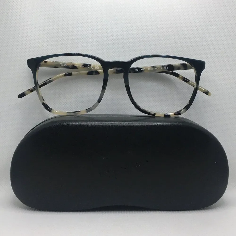 Ray-Ban Eyeglasses Blue Tortoise Shell Frame 5387 5872 Sz 54 18 150